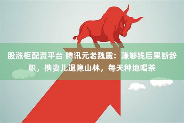 股涨柜配资平台 腾讯元老魏震：赚够钱后果断辞职，携妻儿退隐山林，每天种地喝茶